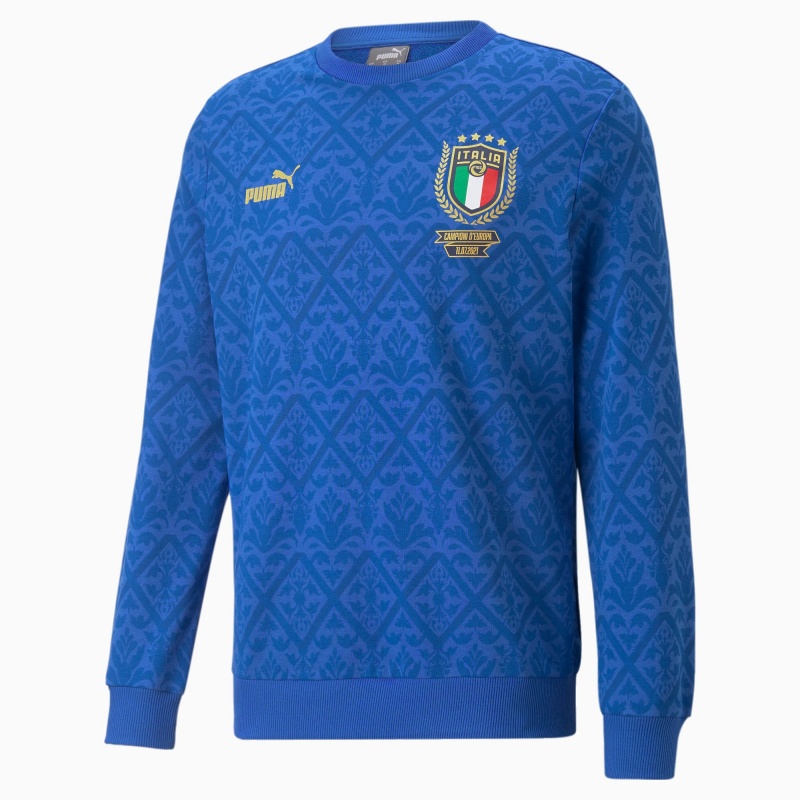 Sudadera Puma FIGC Estampados Winner Soccer Azules Azules | 07549JZRI
