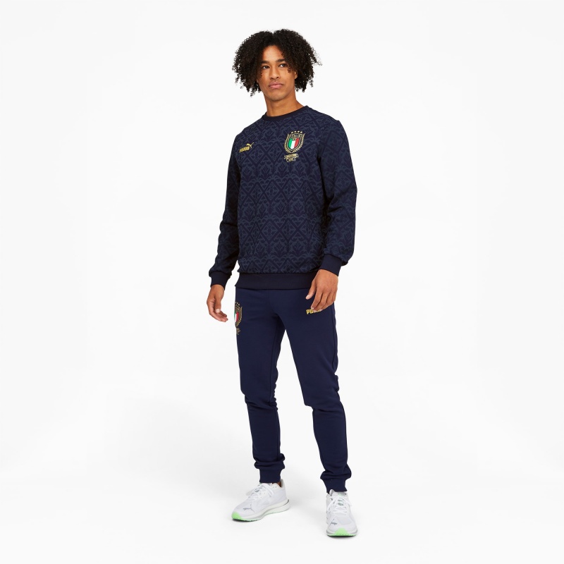 Sudadera Puma FIGC Estampados Winner Soccer Spellbound / Peacoat | 25683PMIG