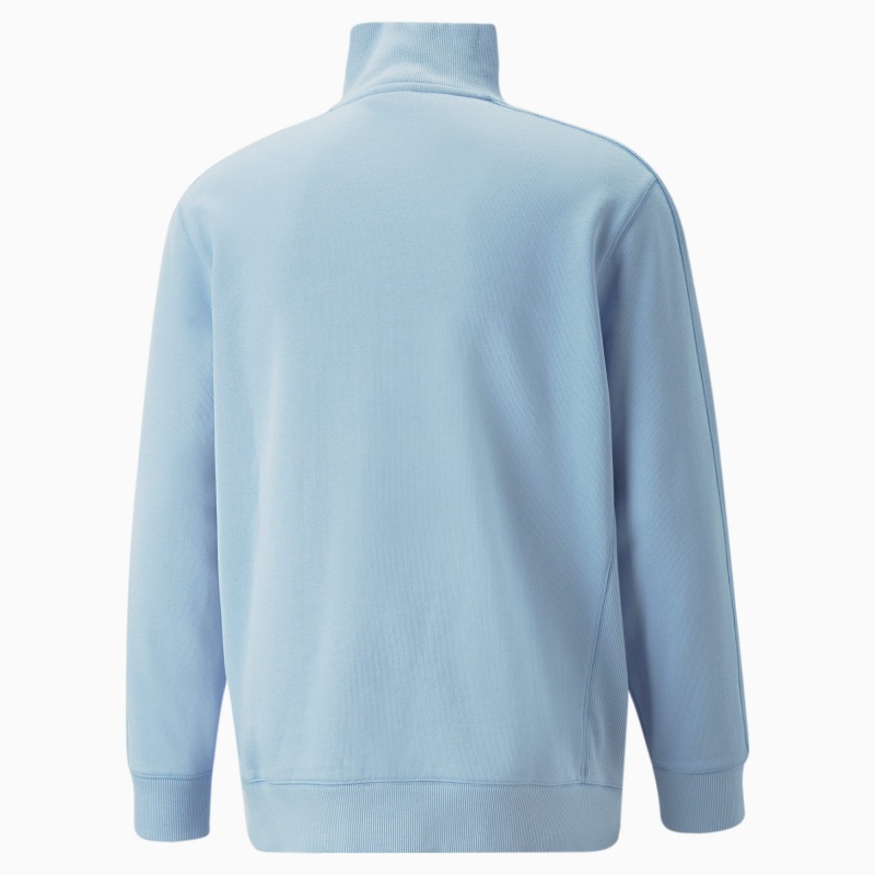 Sudadera Puma PUMA x MAISON KITSUNE Half-Zip Azules | 51937CKVX