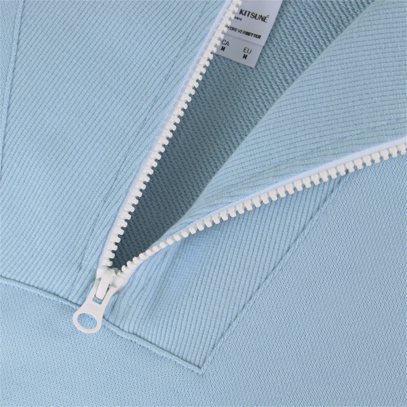 Sudadera Puma PUMA x MAISON KITSUNE Half-Zip Azules | 51937CKVX