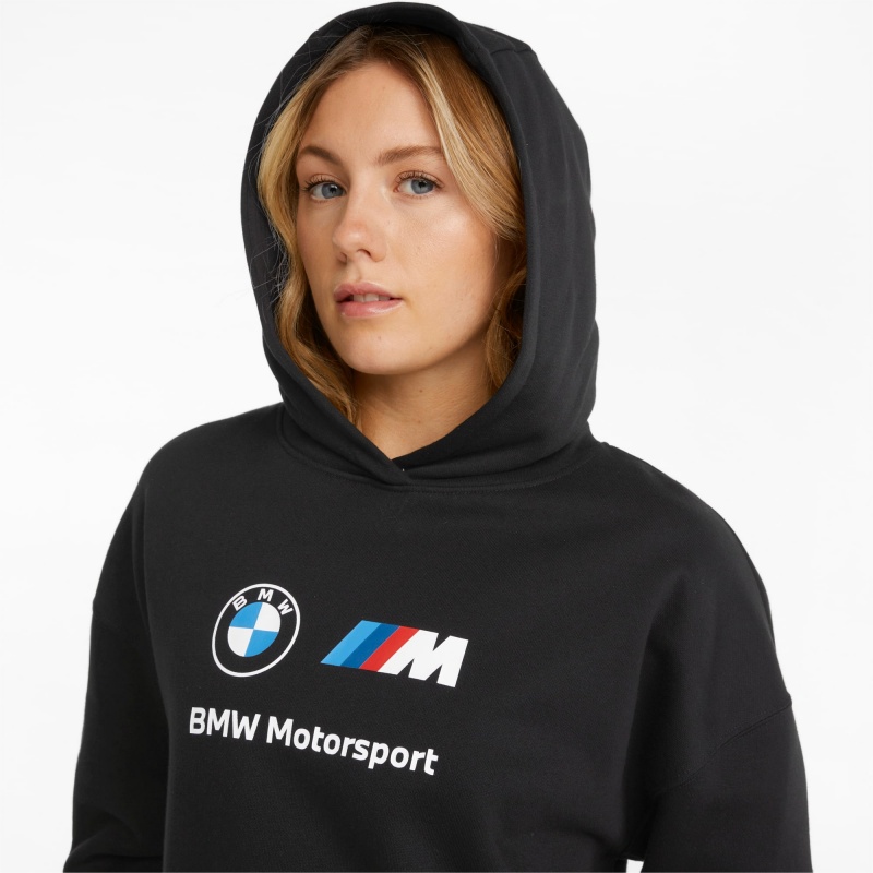 Sudadera con Capucha Puma BMW M Motorsport Essentials Logo Negros | 49381ZXPO