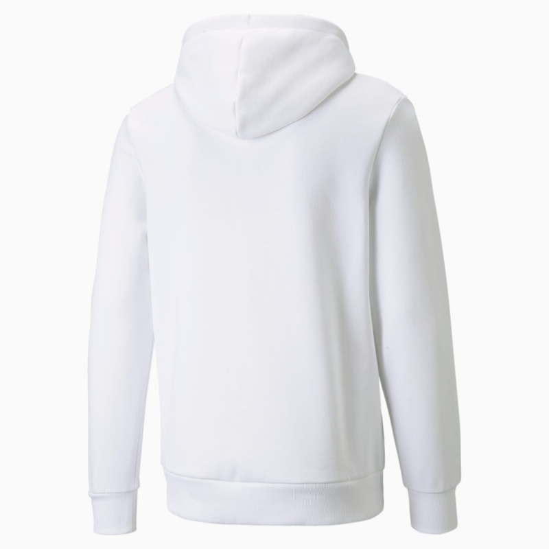 Sudadera con Capucha Puma BMW M Motorsport Essentials Fleece Blancos | 84675NIQZ