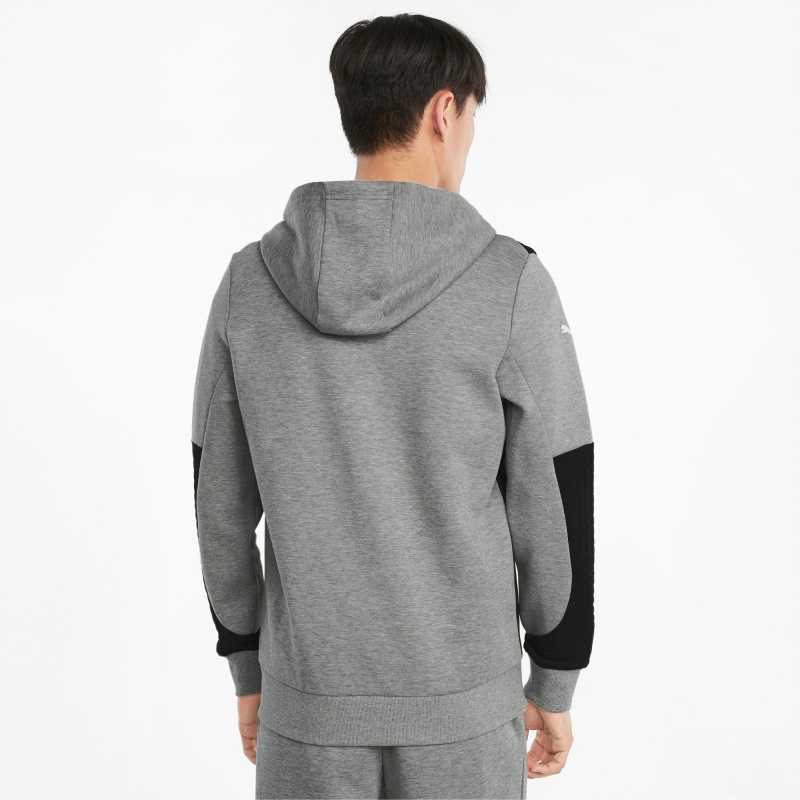 Sudadera con Capucha Puma BMW M Motorsport Full-Zip Medium Gray Heather | 23874CBNF