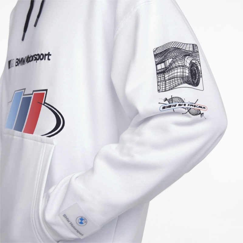 Sudadera con Capucha Puma BMW M Motorsport Calle Blancos | 37029XTJN