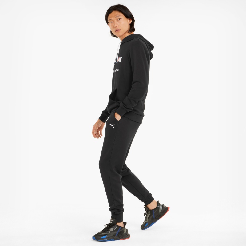 Sudadera con Capucha Puma BMW M Motorsport Essentials Entrenamiento Negros | 04596AUXN