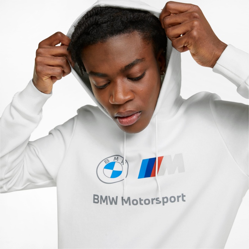 Sudadera con Capucha Puma BMW M Motorsport Essentials Entrenamiento Blancos | 68935MPVA