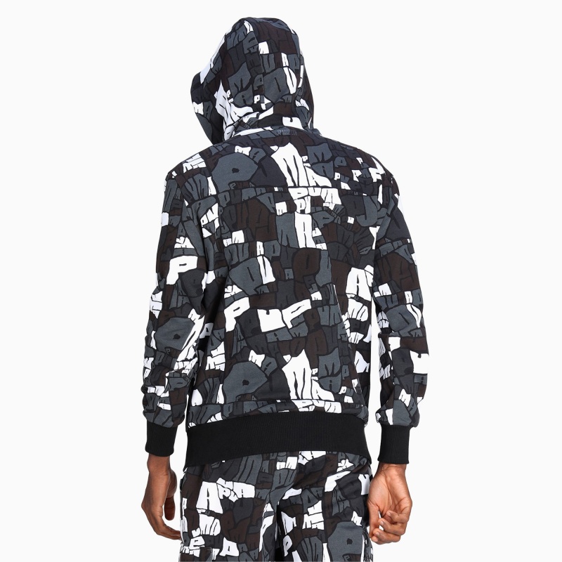 Sudadera con Capucha Puma Booster Basketball Negros | 35249JORS