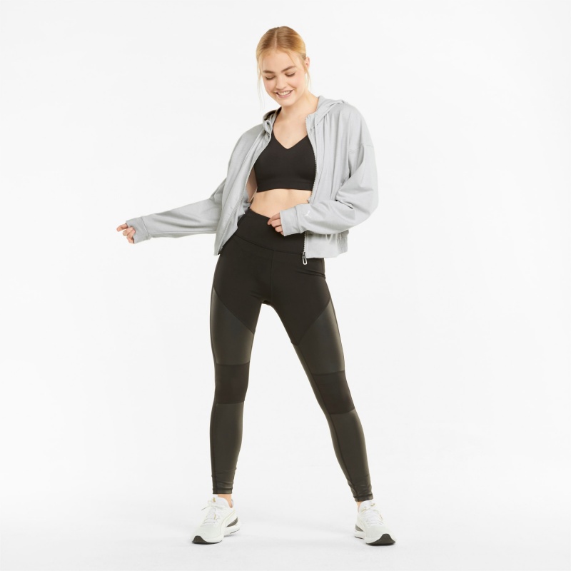 Sudadera con Capucha Puma CLOUDSPUN Full-Zip Entrenamiento Nimbus Cloud Heather | 56890ZASI
