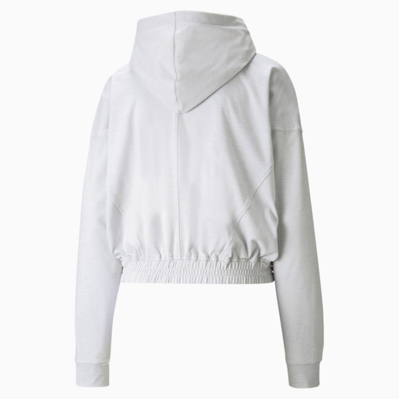Sudadera con Capucha Puma CLOUDSPUN Full-Zip Entrenamiento Nimbus Cloud Heather | 56890ZASI