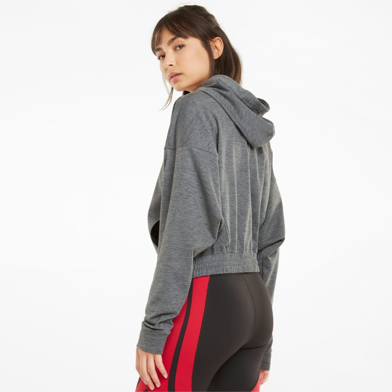 Sudadera con Capucha Puma CLOUDSPUN Full-Zip Entrenamiento Negros | 36175OUDR