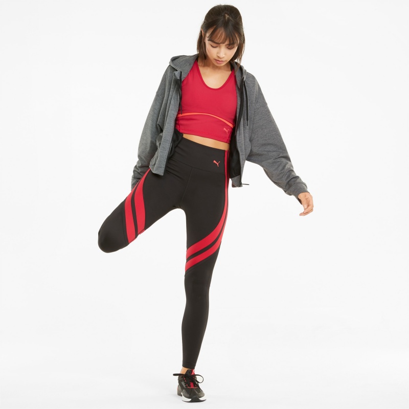 Sudadera con Capucha Puma CLOUDSPUN Full-Zip Entrenamiento Negros | 36175OUDR