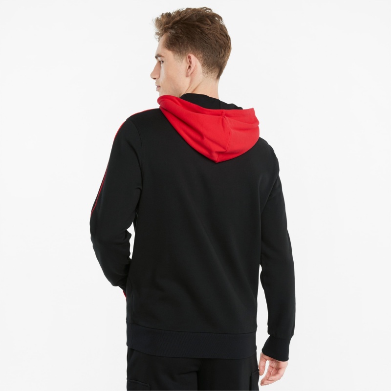 Sudadera con Capucha Puma CLSX Piped Regular Negros | 30759SLNT