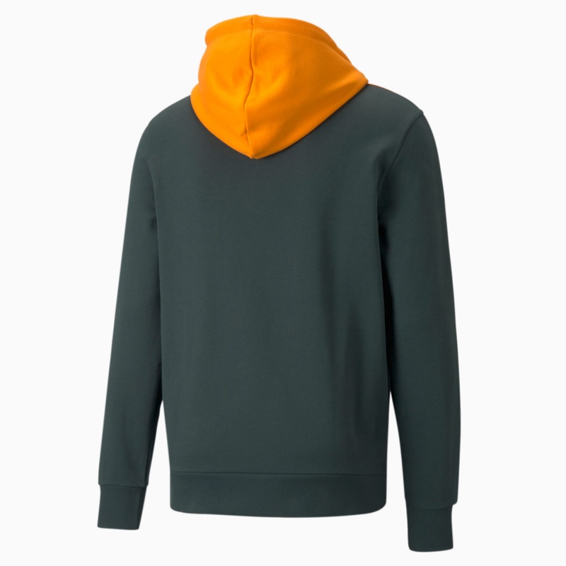 Sudadera con Capucha Puma CLSX Piped Regular Verdes | 14207HDST