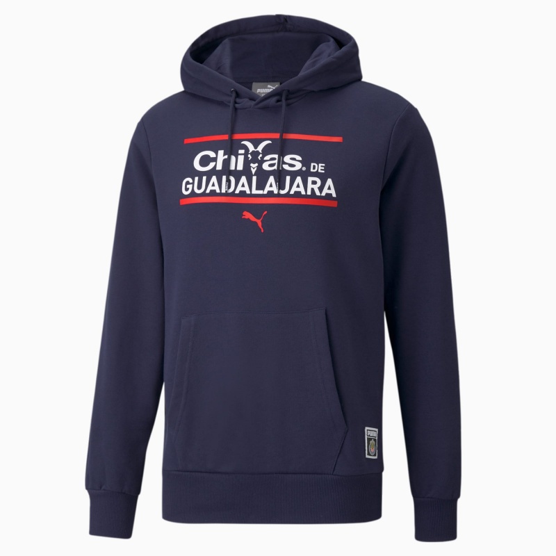 Sudadera con Capucha Puma Chivas FtblCore Soccer Blancos | 74569TXYF