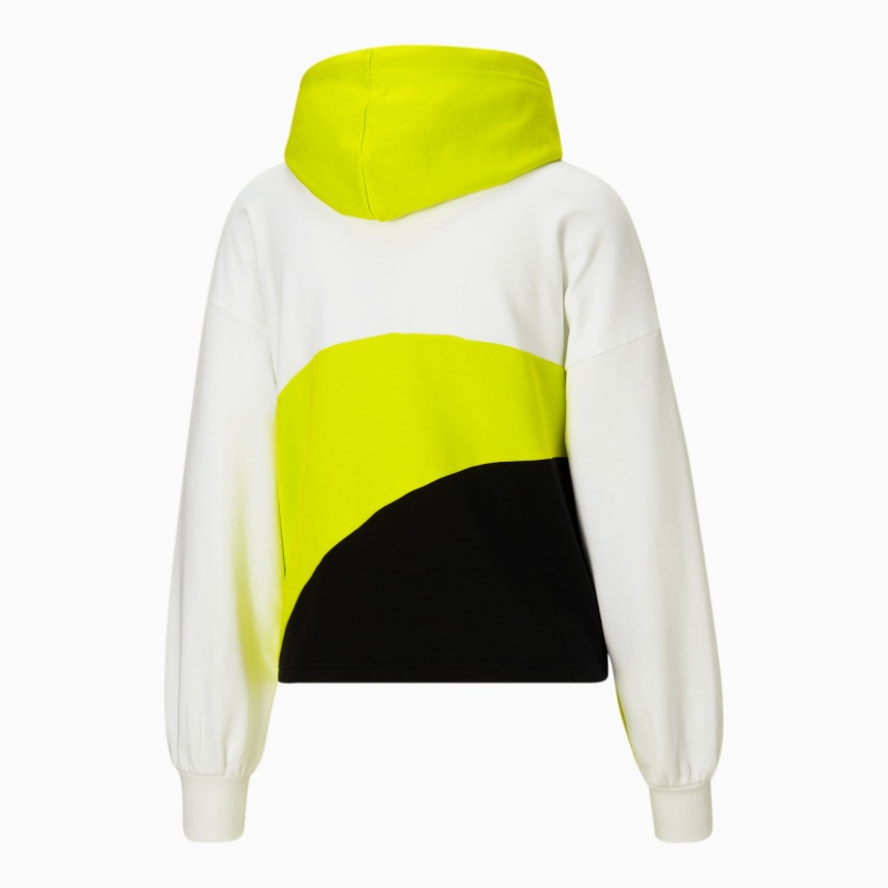 Sudadera con Capucha Puma City Lights Pista Blancos Amarillos | 01972YFXQ