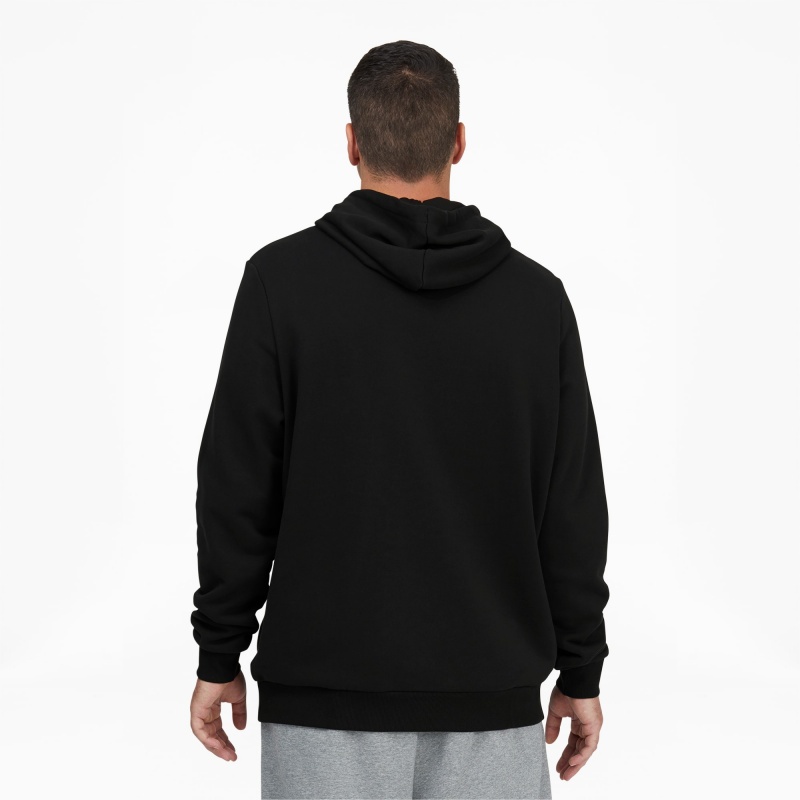 Sudadera con Capucha Puma Classic Logo Hoodie FL BT Negros Blancos | 07396ZRMD
