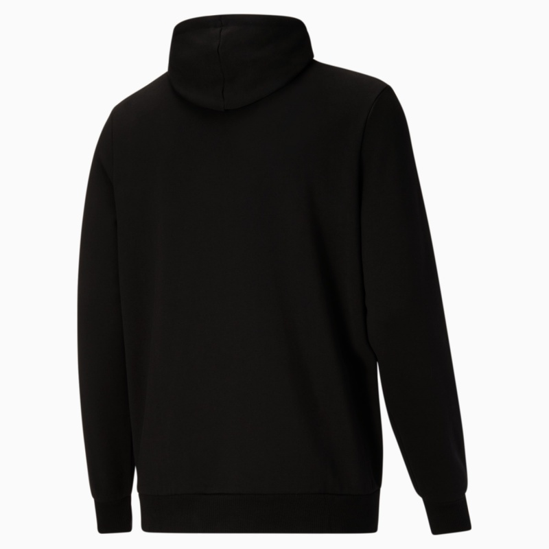 Sudadera con Capucha Puma Classic Logo Hoodie FL BT Negros Blancos | 07396ZRMD