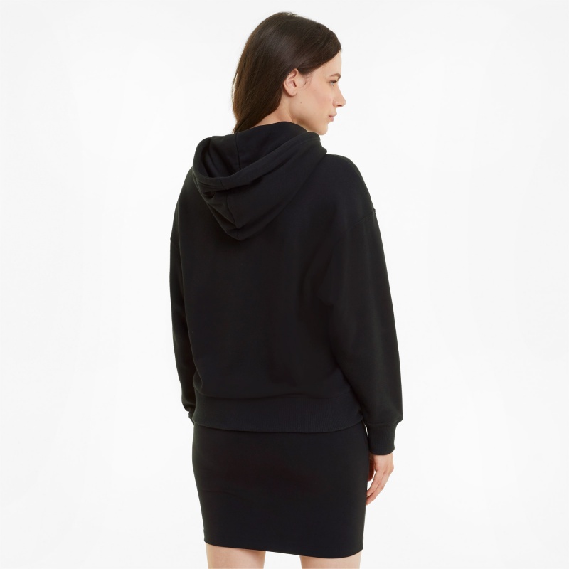 Sudadera con Capucha Puma Classics Logo Negros | 09216PZUS