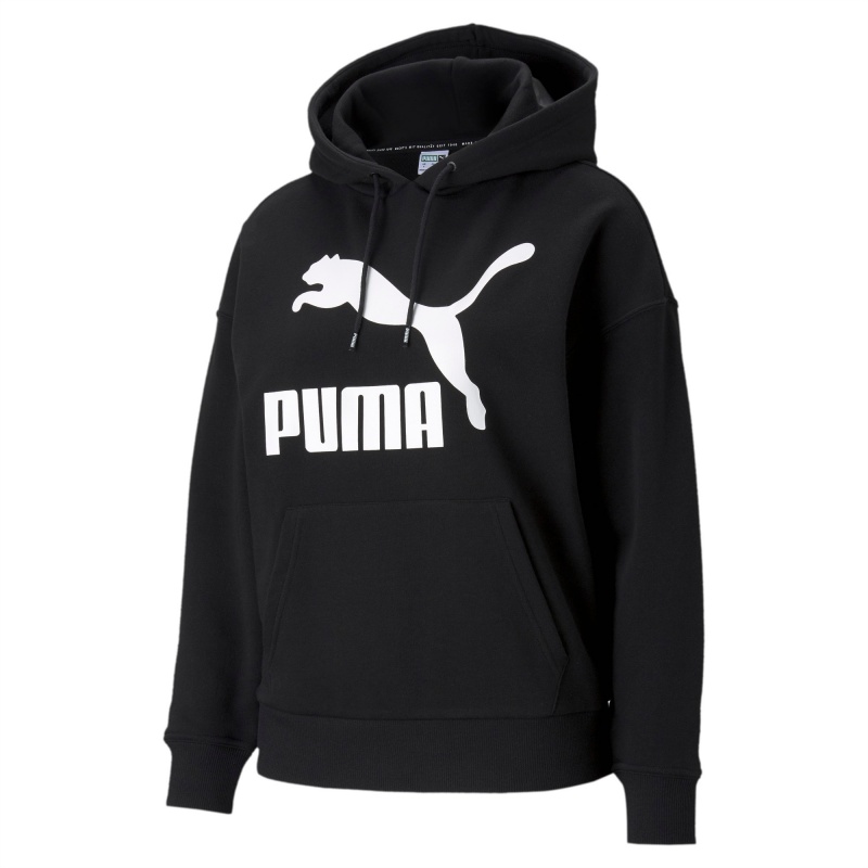 Sudadera con Capucha Puma Classics Logo Negros | 09216PZUS