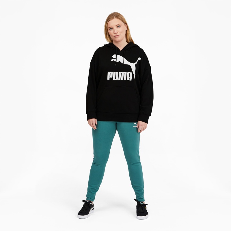 Sudadera con Capucha Puma Classics Logo PL Negros | 15693SLHO