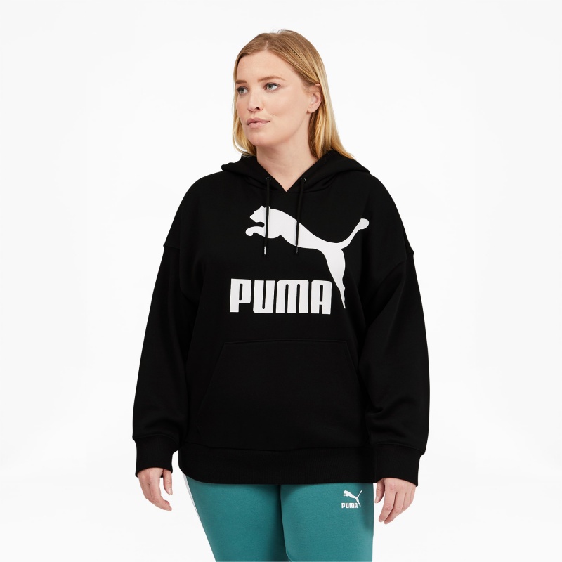 Sudadera con Capucha Puma Classics Logo PL Negros | 15693SLHO