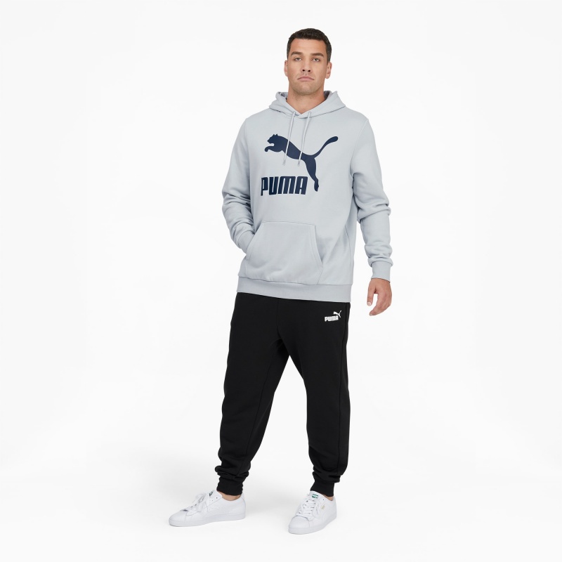 Sudadera con Capucha Puma Classics Logo Hoodie FL BT Azules | 13825DVFN