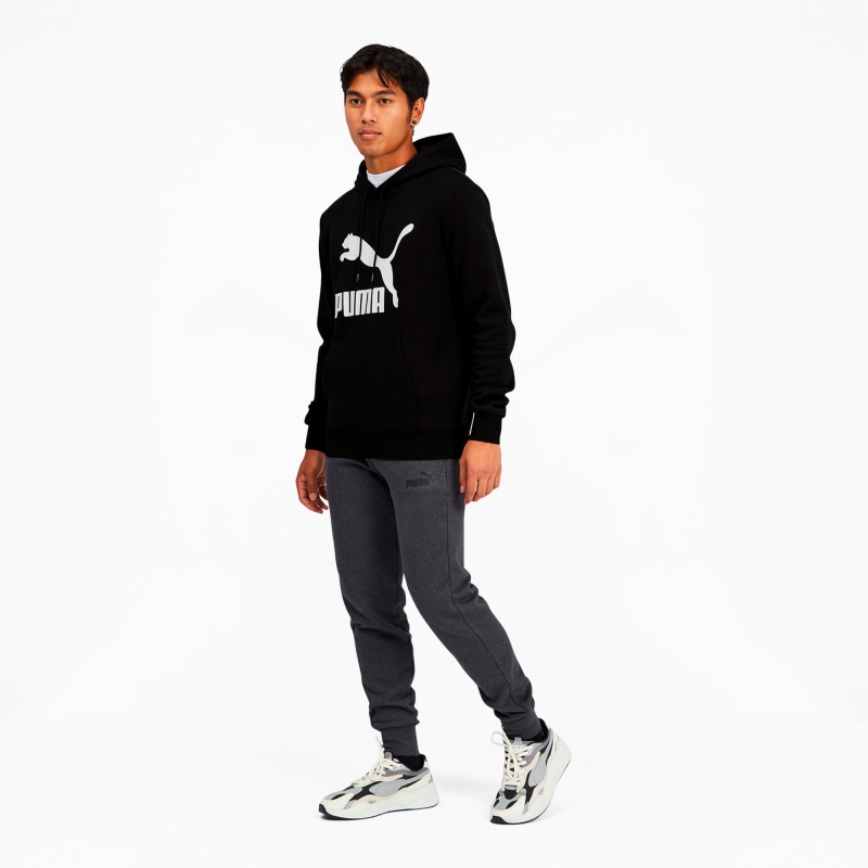 Sudadera con Capucha Puma Classics Logo Negros Blancos | 18659FOZC