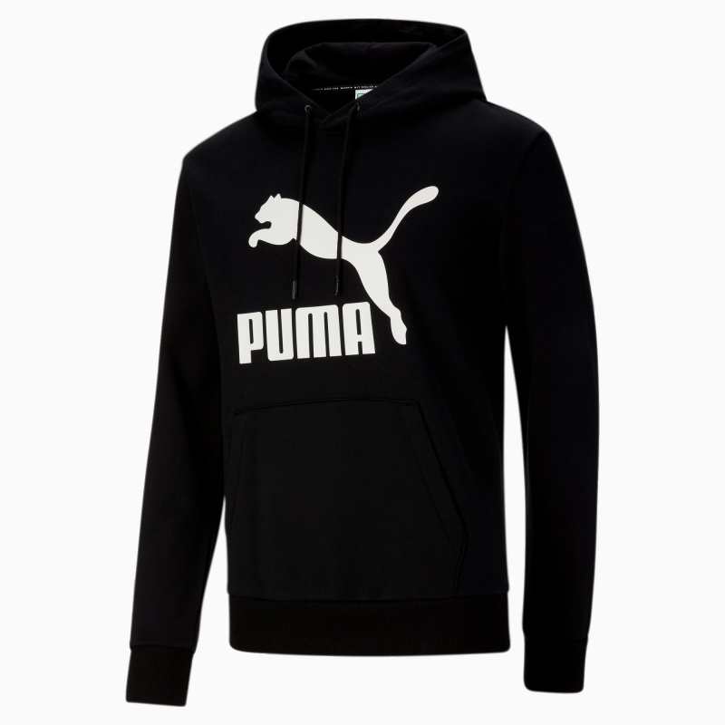 Sudadera con Capucha Puma Classics Logo Negros Blancos | 18659FOZC