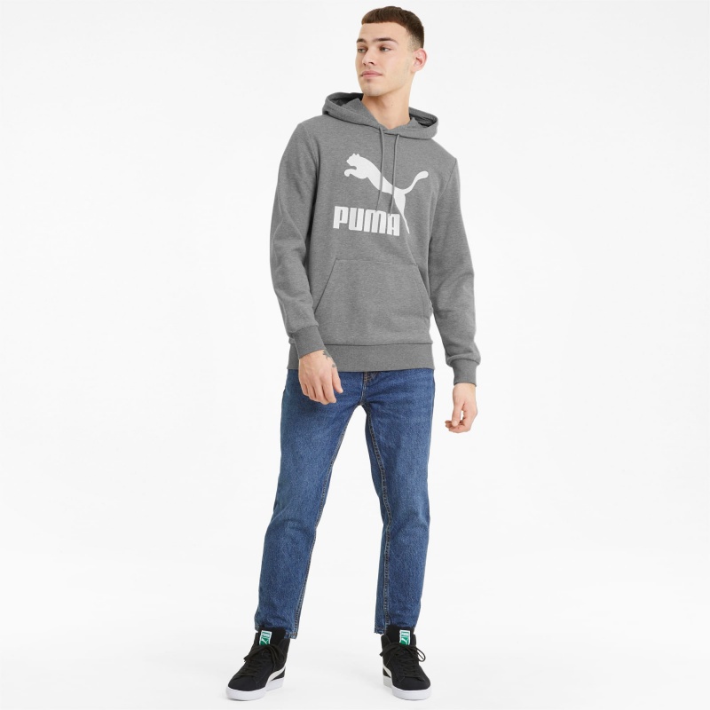 Sudadera con Capucha Puma Classics Logo Medium Gray Heather | 19758UIEC