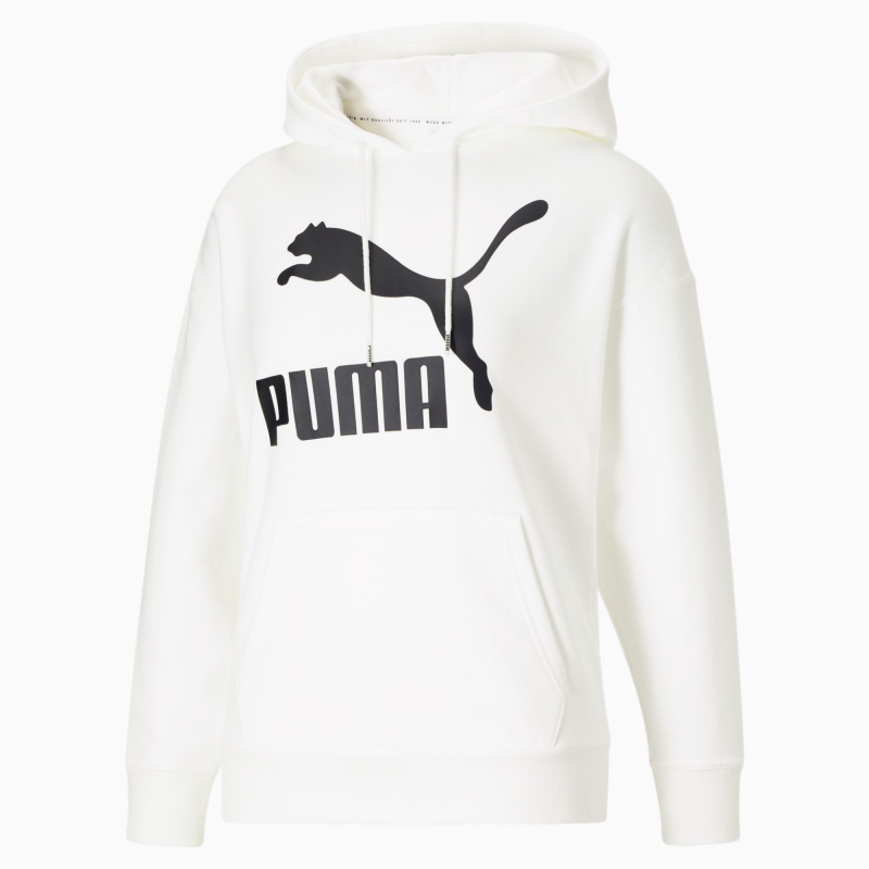 Sudadera con Capucha Puma Classics Logo Blancos Negros | 12693HQRX