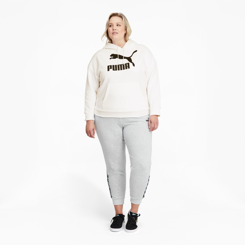 Sudadera con Capucha Puma Classics Logo PL Blancos Negros | 02843SCKG