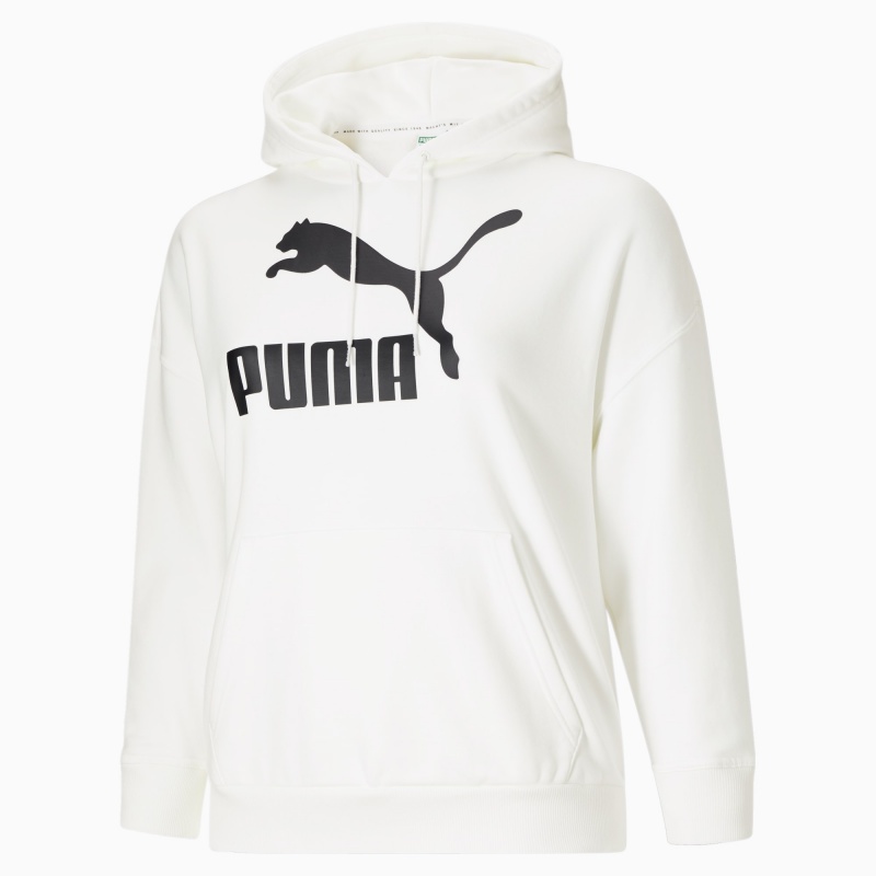 Sudadera con Capucha Puma Classics Logo PL Blancos Negros | 02843SCKG