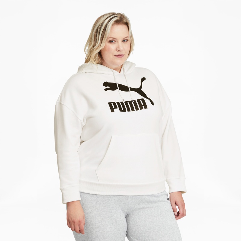 Sudadera con Capucha Puma Classics Logo PL Blancos Negros | 02843SCKG