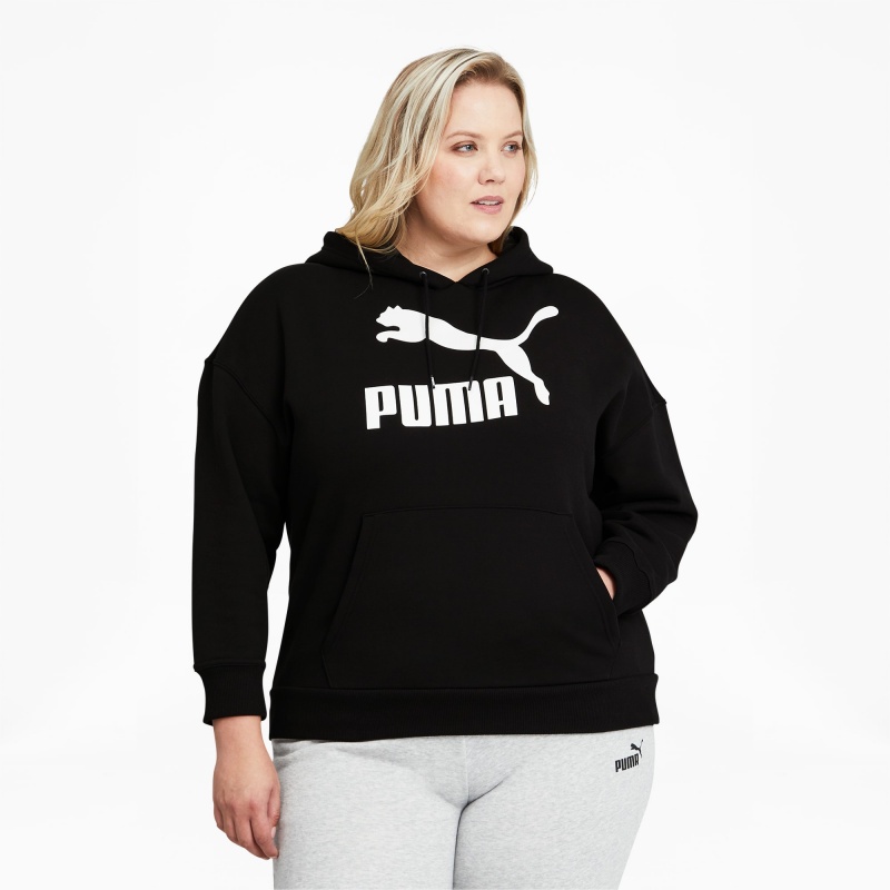 Sudadera con Capucha Puma Classics Logo PL Negros Blancos | 27986TYPZ