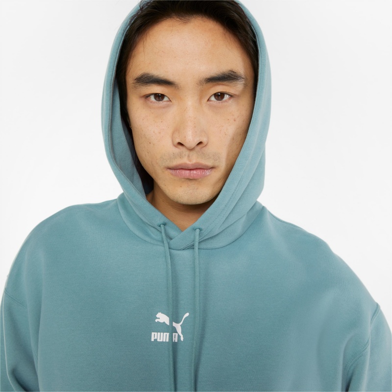 Sudadera con Capucha Puma Classics Relaxed Azules | 73091NXLY