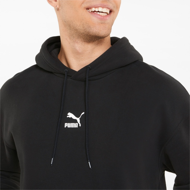 Sudadera con Capucha Puma Classics Relaxed Negros | 14905NRLC