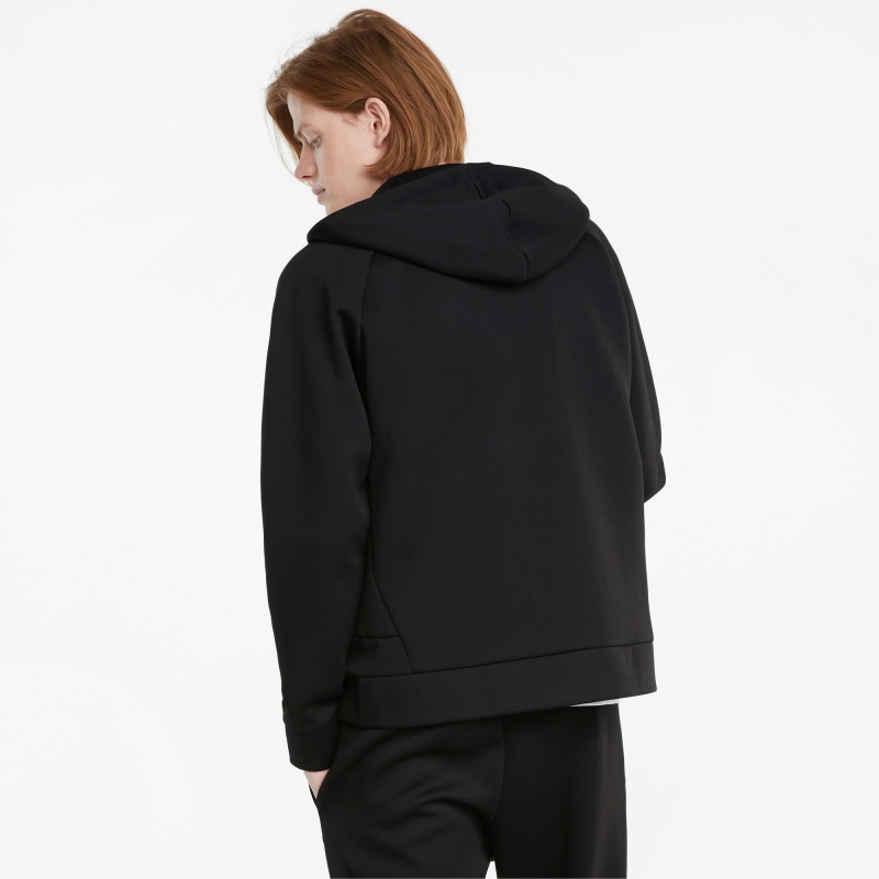 Sudadera con Capucha Puma Classics Tech Full-Zip Negros | 39085RVIT