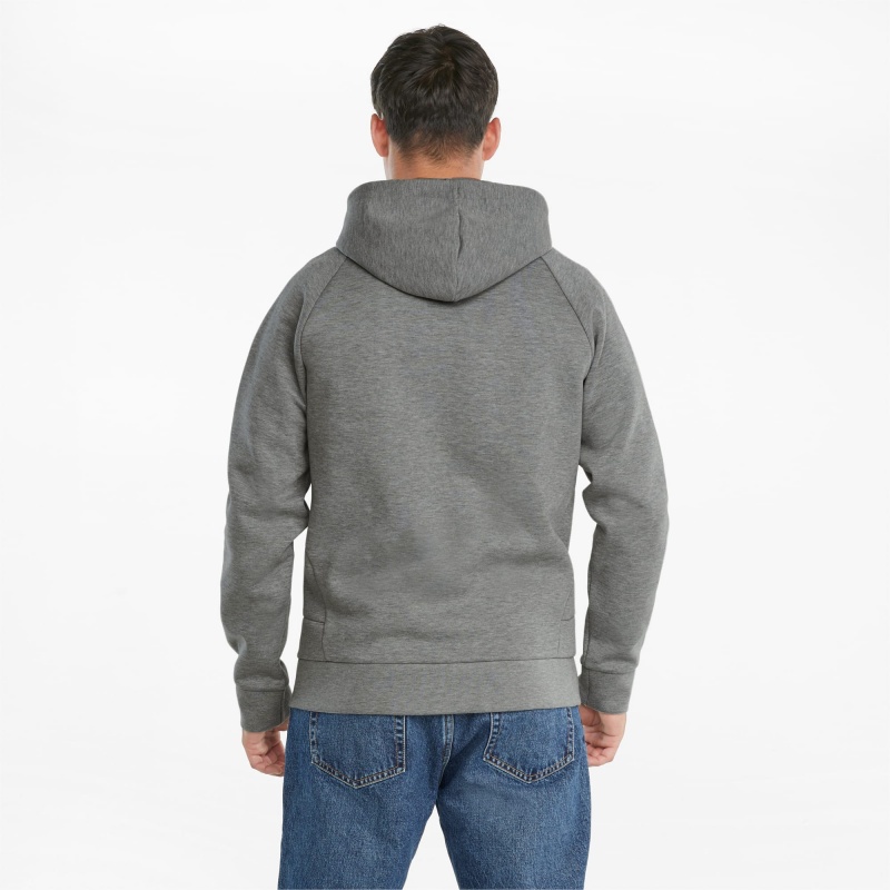 Sudadera con Capucha Puma Classics Tech Full-Zip Medium Gray Heather | 64983ZGSH