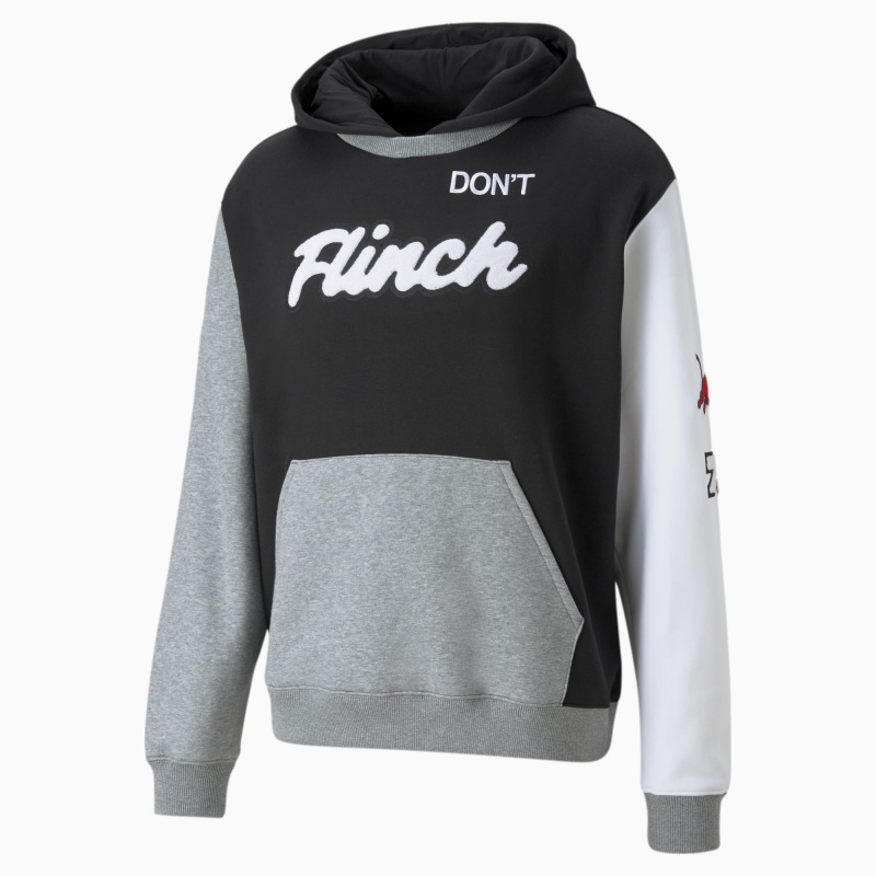 Sudadera con Capucha Puma Combine Basketball Negros | 71069RSUE
