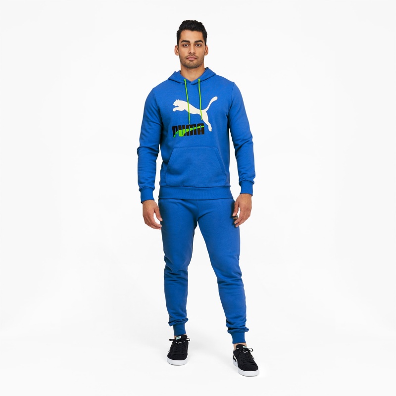 Sudadera con Capucha Puma Dazed Classics Logo Azules | 93104OQPS