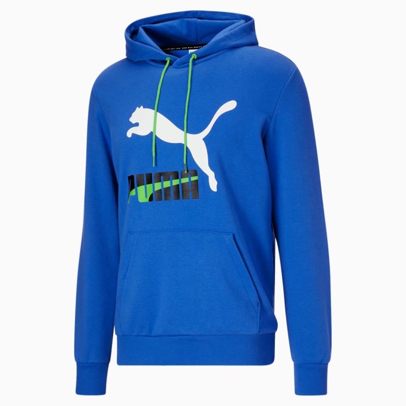 Sudadera con Capucha Puma Dazed Classics Logo Azules | 93104OQPS