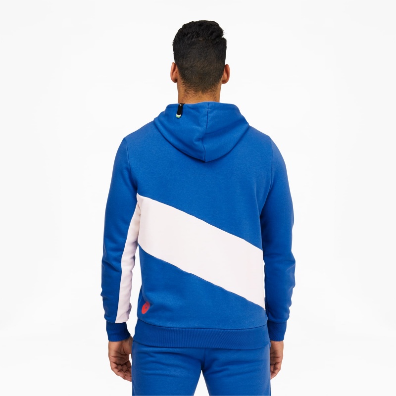 Sudadera con Capucha Puma Dazed INTL Entrenamiento Azules | 81479ZJPD