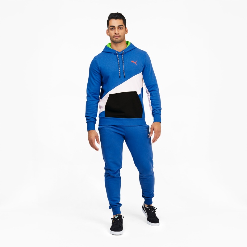 Sudadera con Capucha Puma Dazed INTL Entrenamiento Azules | 81479ZJPD
