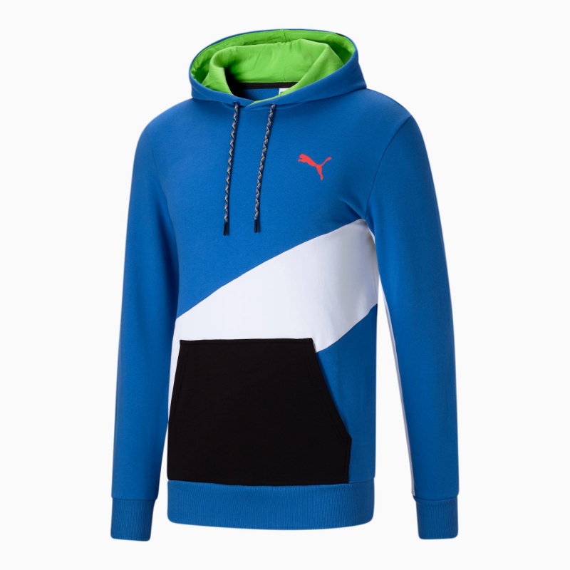 Sudadera con Capucha Puma Dazed INTL Entrenamiento Azules | 81479ZJPD