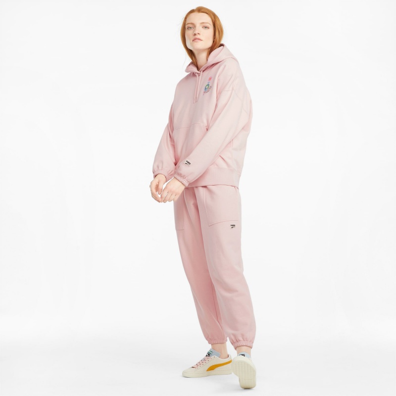 Sudadera con Capucha Puma Downtown Estampados Lotus | 75329MHCZ