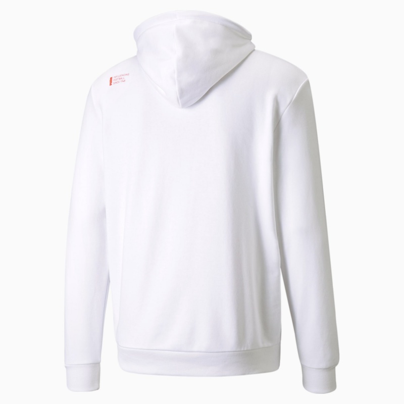 Sudadera con Capucha Puma FUßBALL '70s Soccer Blancos | 90672OPUX