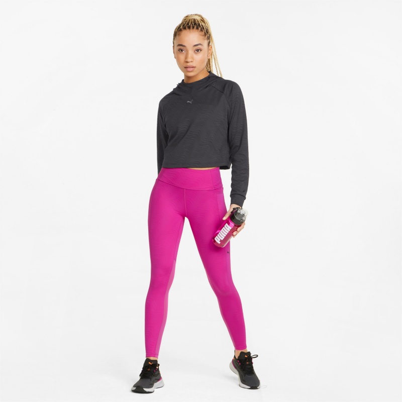 Sudadera con Capucha Puma Flawless Pullover Entrenamiento Negros | 05974EHUQ