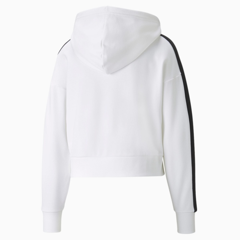 Sudadera con Capucha Puma Iconic T7 Cropped Blancos | 15068GBFK
