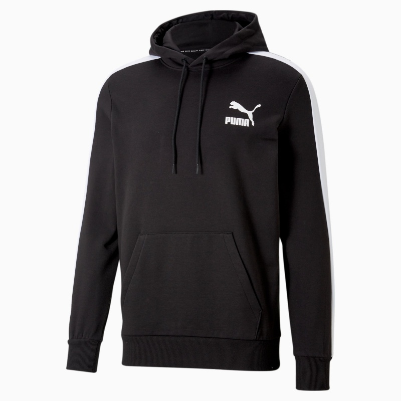 Sudadera con Capucha Puma Iconic T7 Negros | 83467XWNR