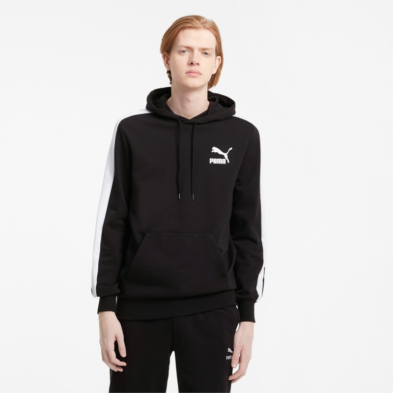 Sudadera con Capucha Puma Iconic T7 Negros | 83467XWNR